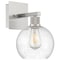 Access Lighting Port Nine Burgundy, Burgundy LED Wall Sconce, Brushed Steel Finish, Seeded Glass 63145LEDDLP-BS/SDG - alternate 5